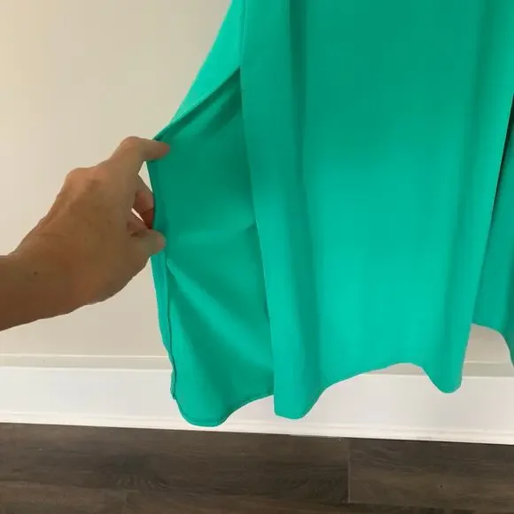 Christian Siriano C Wonder sleeveless jumpsuit V neck side pockets wide leg M - Picture 5 of 10